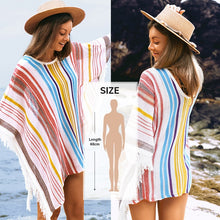 Load image into Gallery viewer, CUPSHE White Crochet Bikini Cover Up with Fringe Trim Women Sexy Hollow Tunic Beach Dress 2021 Summer Bathing Suit Beachwear
