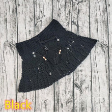 Load image into Gallery viewer, Hand Crochet Florens Skirt Women Swimwear Sexy Beach Bikini Set cover up Skirt Boho Style elastic waistband tassels
