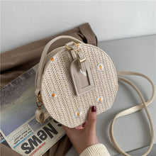 Load image into Gallery viewer, Hexagon Mulit Style Straw+leather Handbag 2021 Women Summer Rattan Bag Handmade Woven Beach Circle Bohemia Shoulder Bag New
