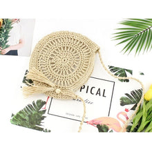 Load image into Gallery viewer, New  Women Straw Bag Woven Handbag Purse Crossbody Boho Beach Summer Bags
